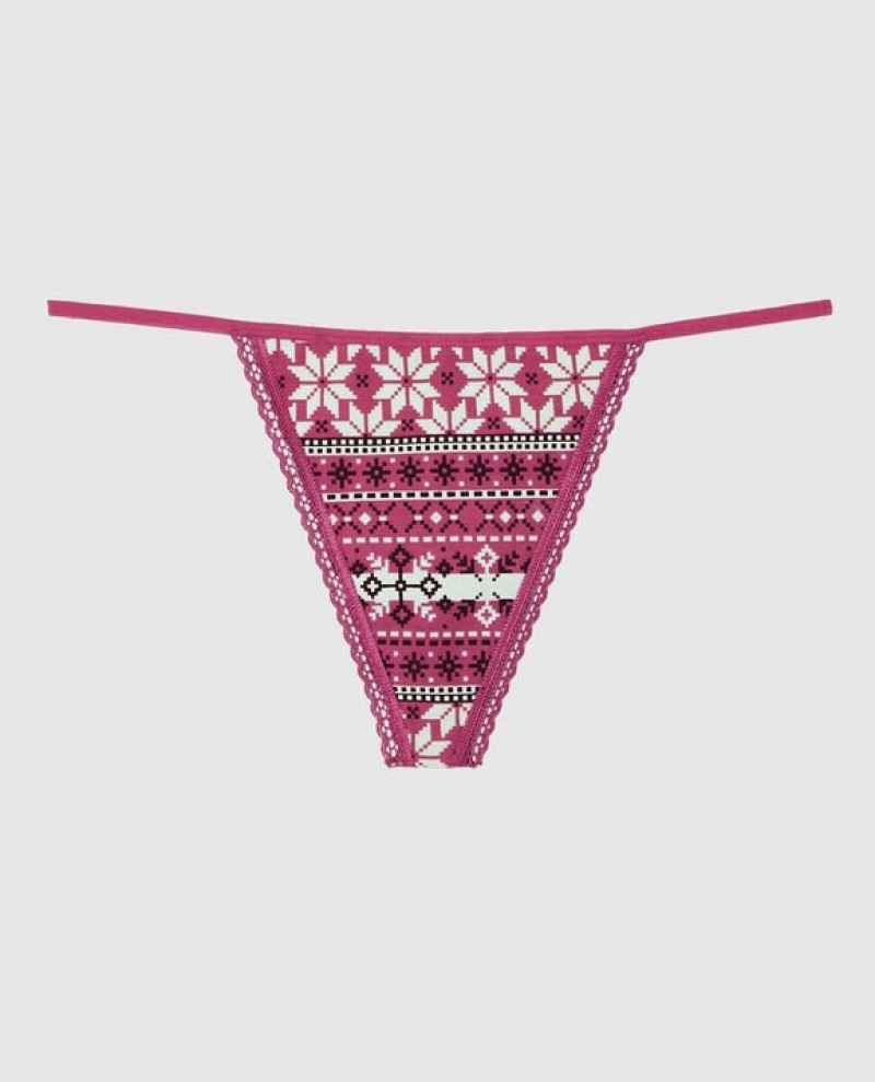 La Senza G-String Panty Women Underwear Pink | UEEv2ckj