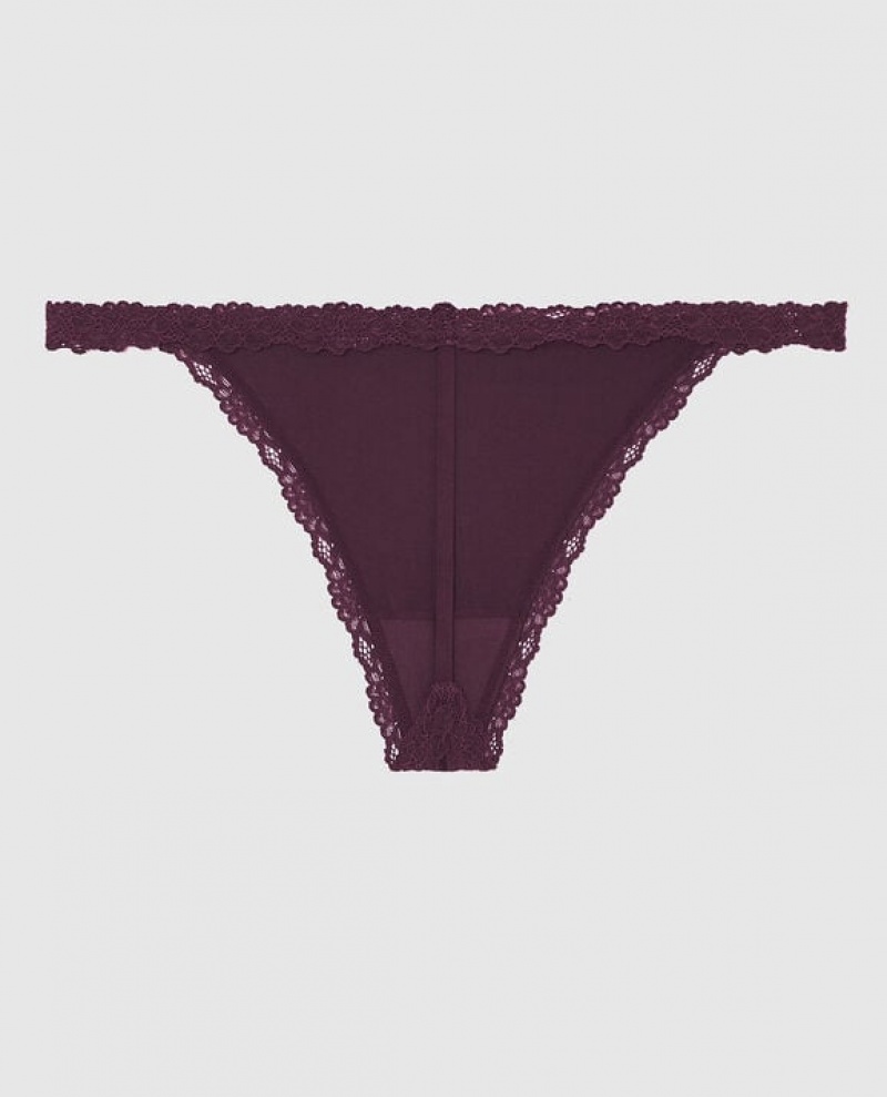 La Senza G-String Panty Women Underwear Purple | XUGasmLn