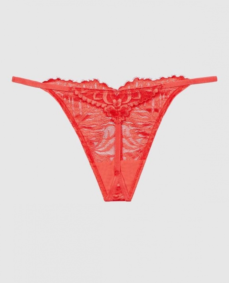 La Senza G-String Panty Women Underwear Red | bHb32JVM