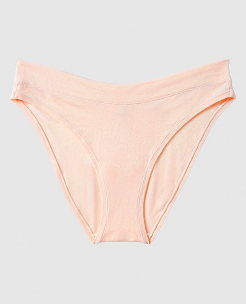 La Senza High Leg Bikini Panty Women Underwear Pink | hEs3Iayv