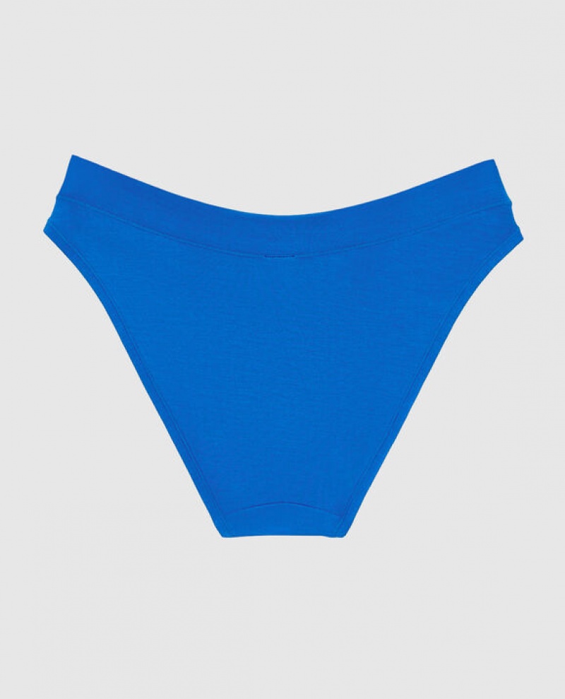 La Senza High Leg Bikini Panty Women Underwear Deep Blue | JG1MLeqZ