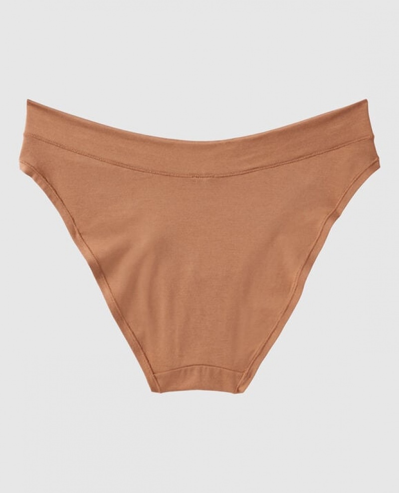 La Senza High Leg Bikini Panty Women Underwear Caramel Kiss | eEE2J0XL