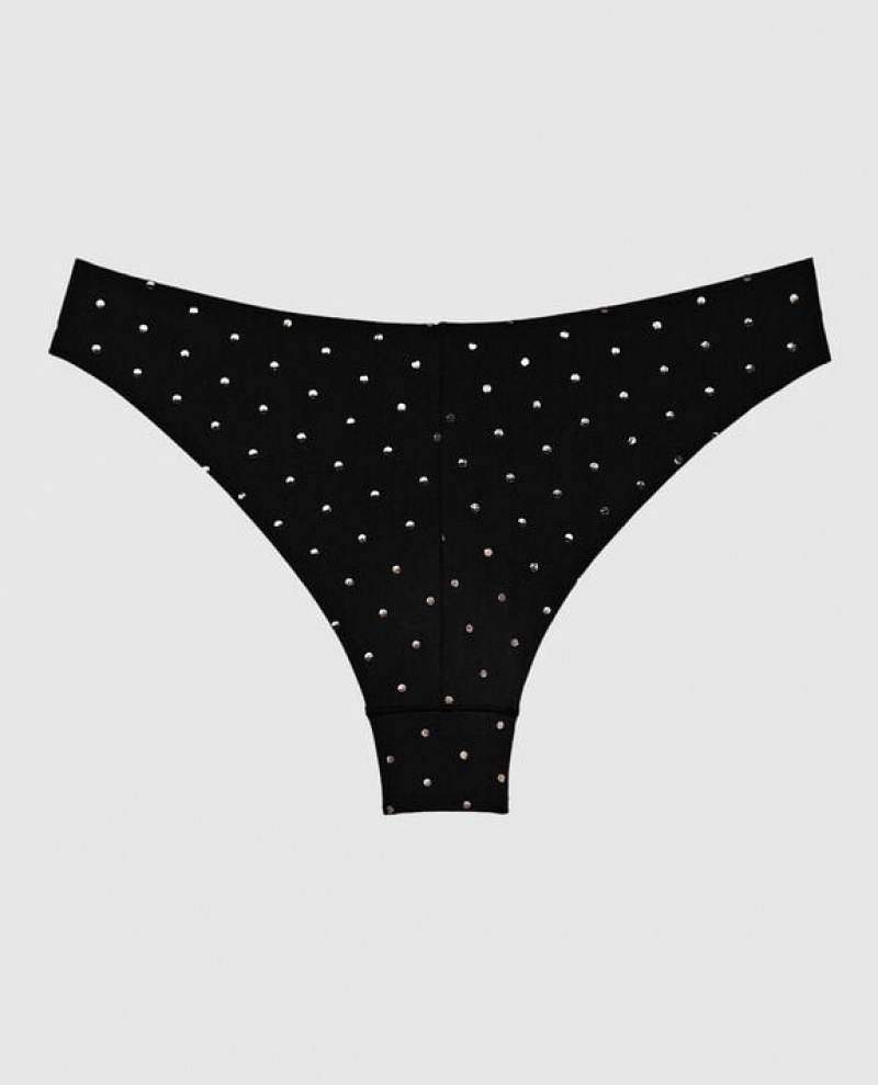 La Senza High Leg Cheeky Panty Women Underwear Black | A3dEX2wP