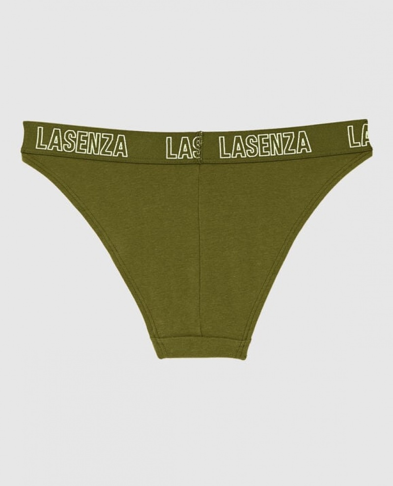 La Senza High Leg Cheeky Panty Women Underwear Avocado | NfrqtpVb