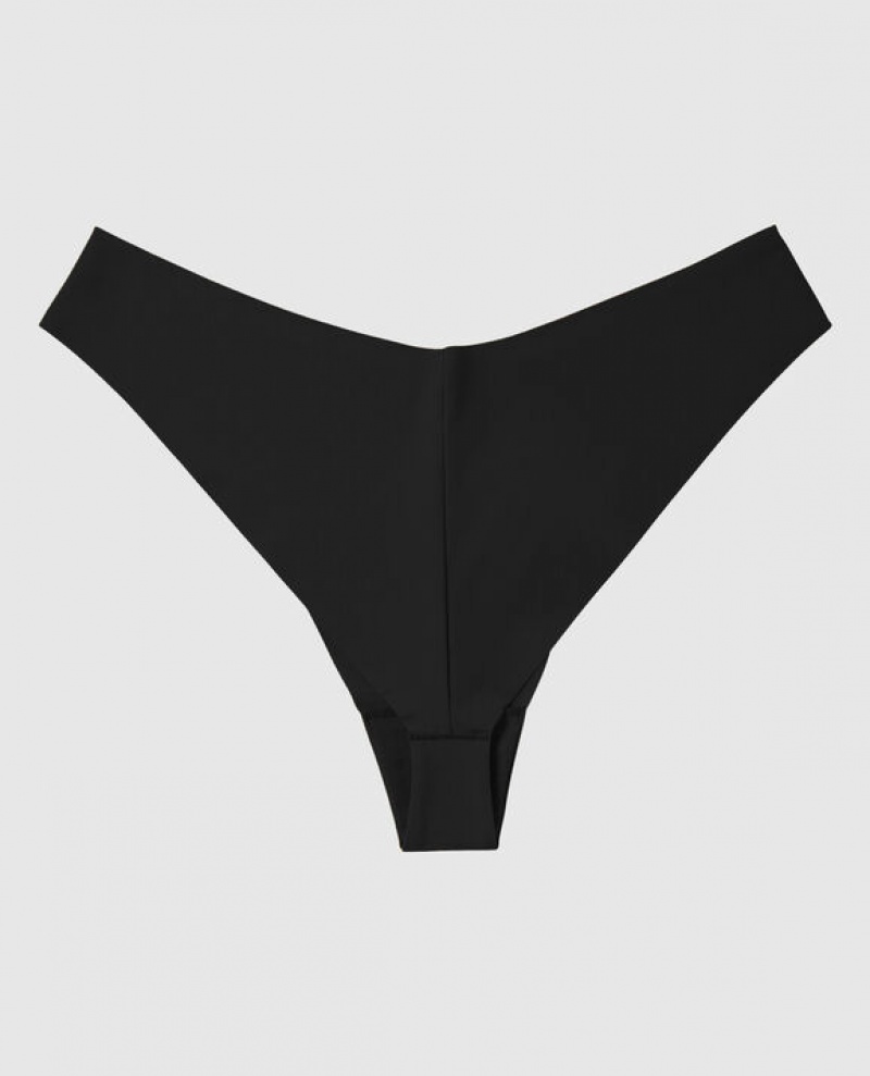 La Senza High Leg Cheeky Panty Women Underwear Black | TPCcFlM2