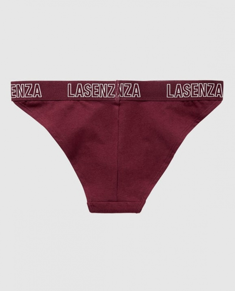 La Senza High Leg Cheeky Panty Women Underwear Zinfandel | pzfxDUEM