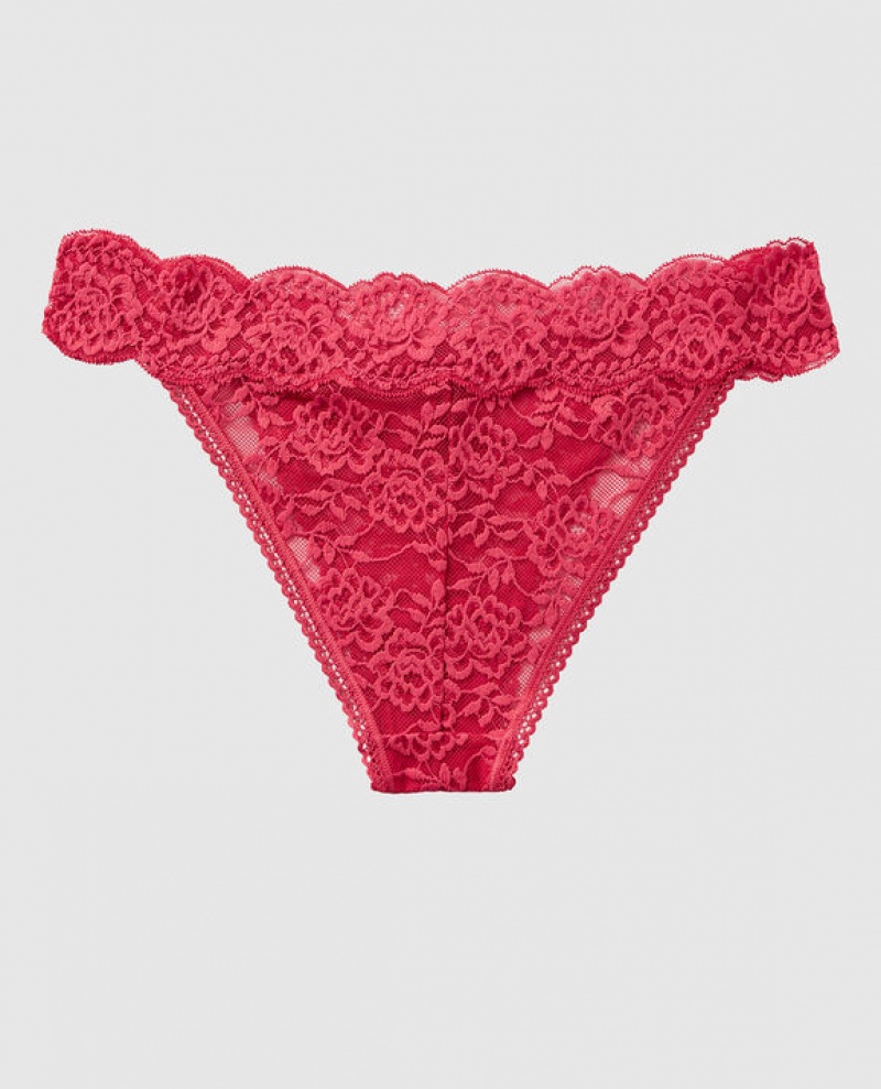 La Senza High Leg Cheeky Panty Women Underwear Sweet Raspberry | J9tu6HZp