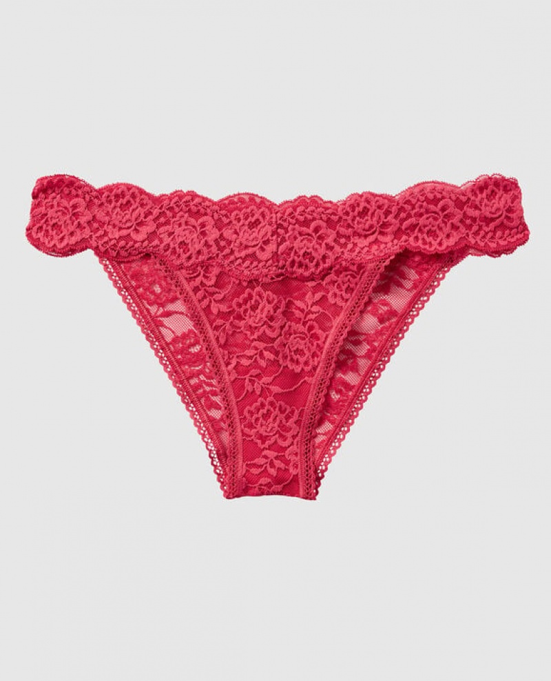 La Senza High Leg Cheeky Panty Women Underwear Sweet Raspberry | J9tu6HZp