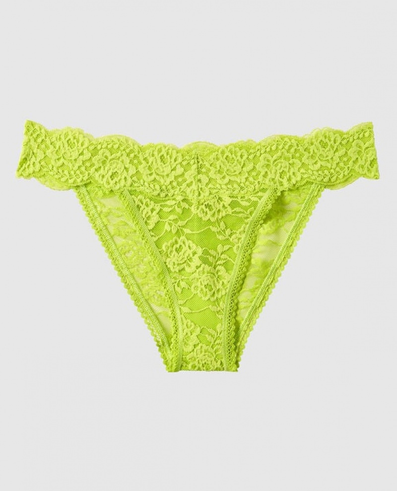 La Senza High Leg Cheeky Panty Women Underwear Limelight | bUJWKsqd