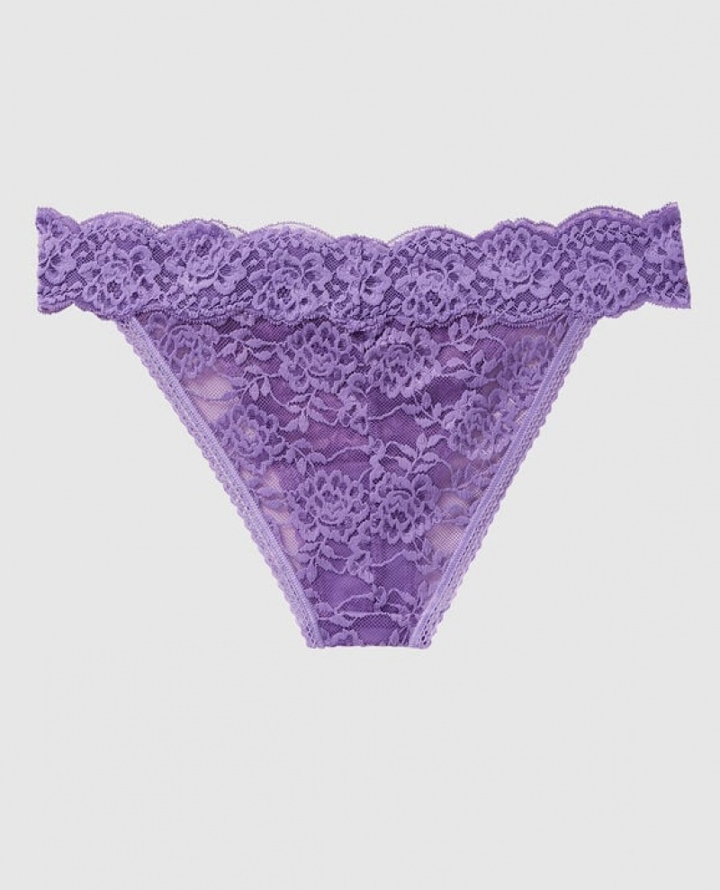 La Senza High Leg Cheeky Panty Women Underwear Purple | udhQOfmx