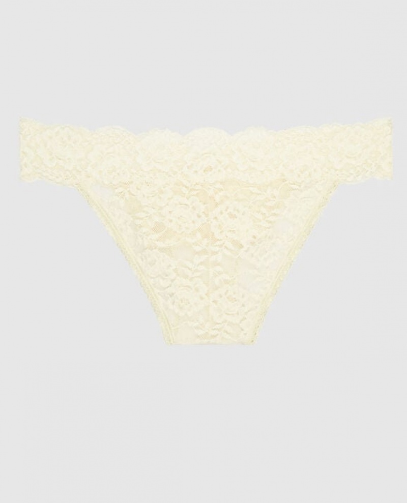 La Senza High Leg Cheeky Panty Women Underwear Cream | yWtjG8nq