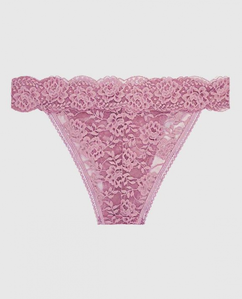 La Senza High Leg Cheeky Panty Women Underwear Rosecrush | pkberMto