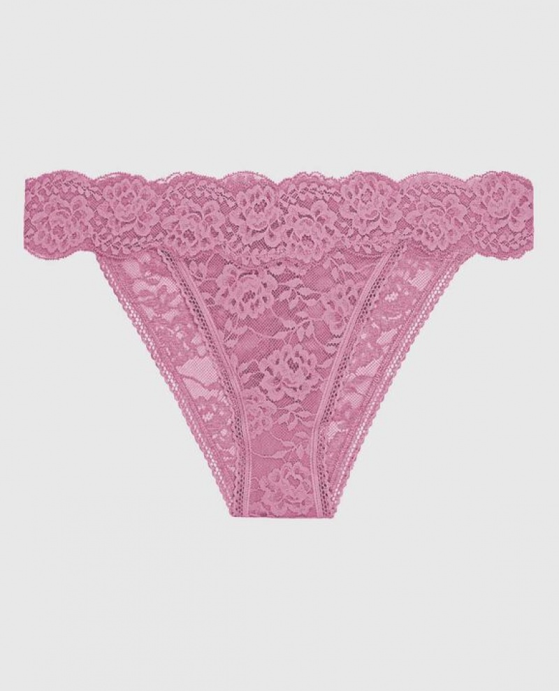 La Senza High Leg Cheeky Panty Women Underwear Rosecrush | pkberMto