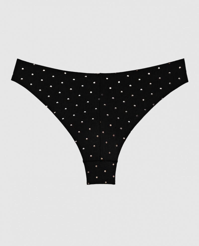 La Senza High Leg Cheeky Panty Women Underwear Black | Gipr14fM