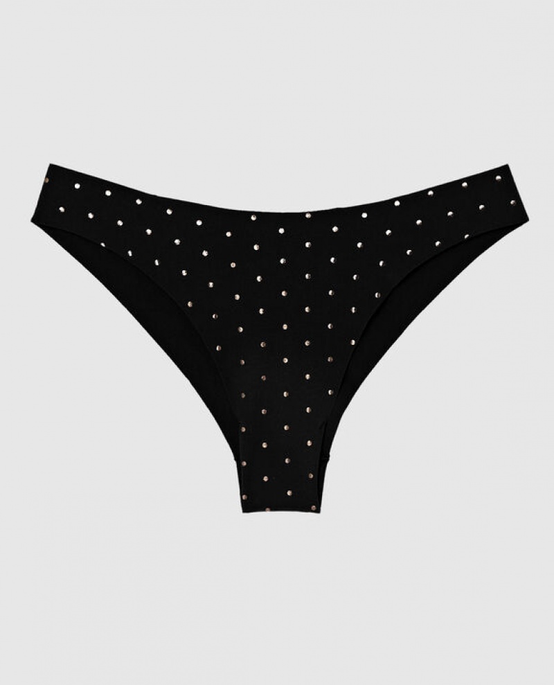 La Senza High Leg Cheeky Panty Women Underwear Black | Gipr14fM