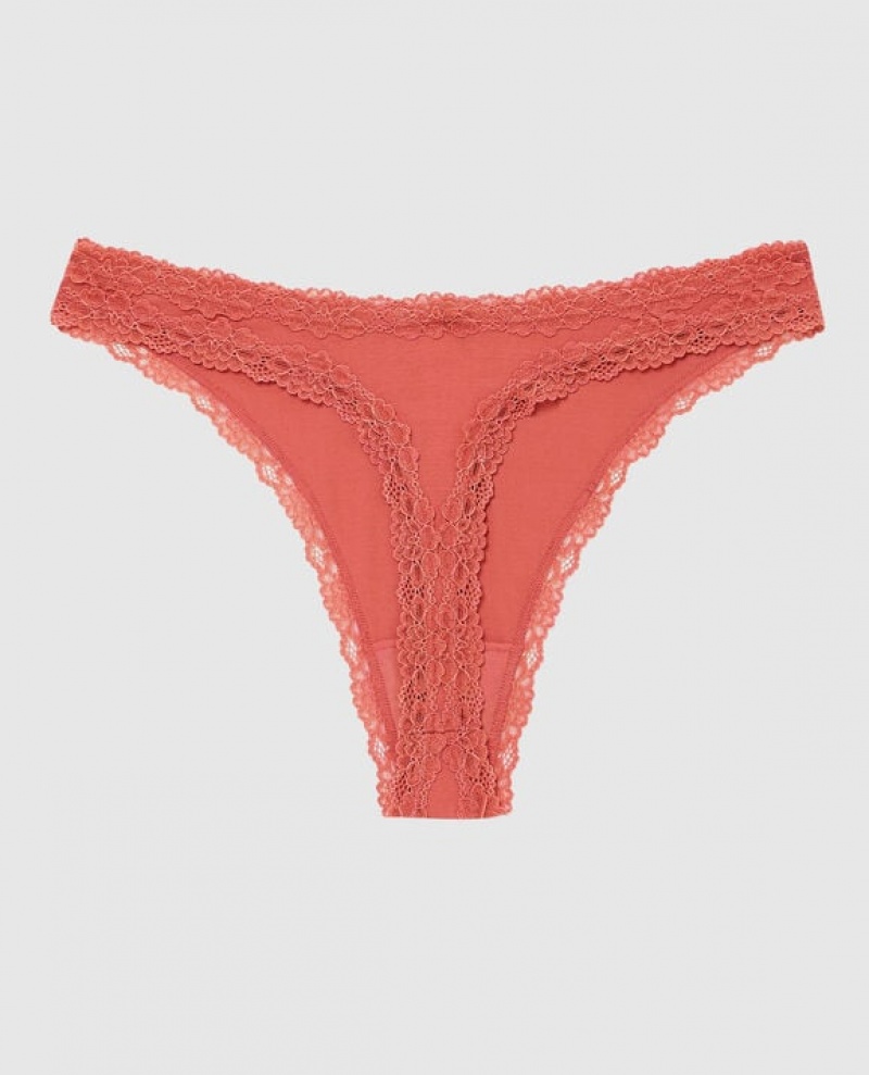 La Senza High Leg Thong Panty Women Underwear Astro Dust | dz2SrQPa