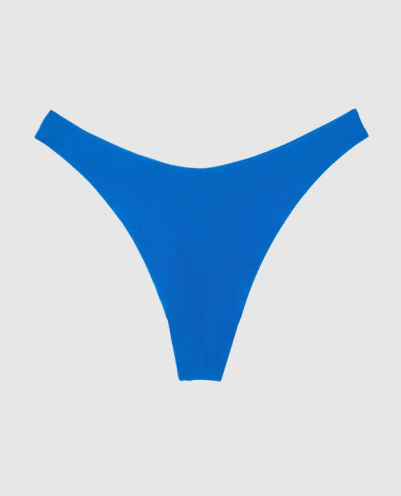 La Senza High Leg Thong Panty Women Underwear Deep Blue | kZ2Ok9fp