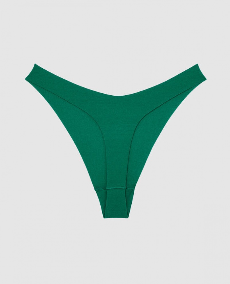 La Senza High Leg Thong Panty Women Underwear Green | PMF4clIz