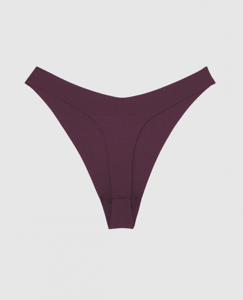 La Senza High Leg Thong Panty Women Underwear Purple | zMkkPKtZ