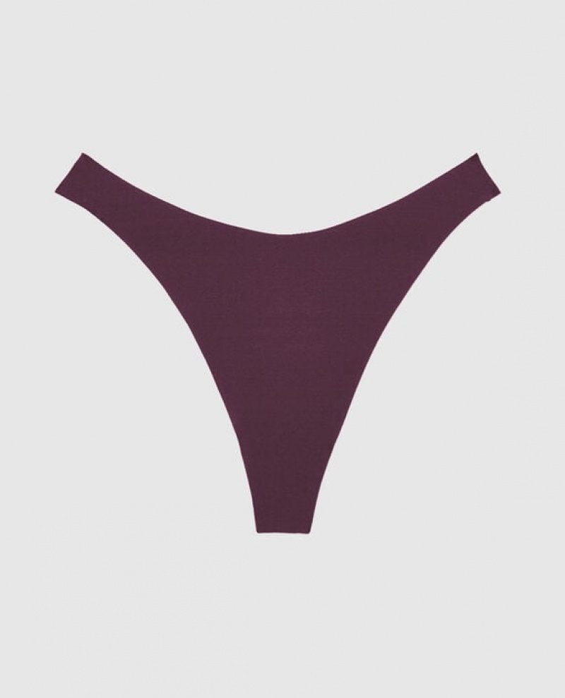 La Senza High Leg Thong Panty Women Underwear Purple | zMkkPKtZ