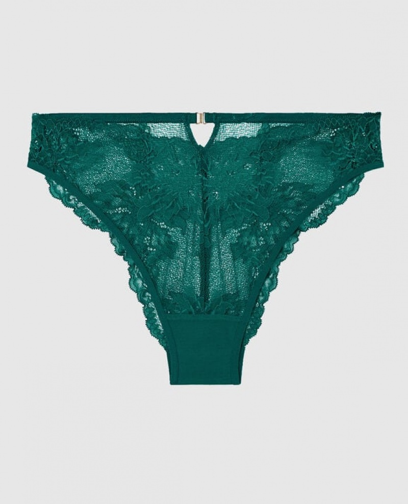 La Senza High Waist Cheeky Panty Women Underwear Green | VoPxmMNf