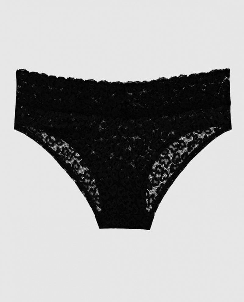 La Senza Hipster Panty Women Underwear Black | 8sq8RZQP