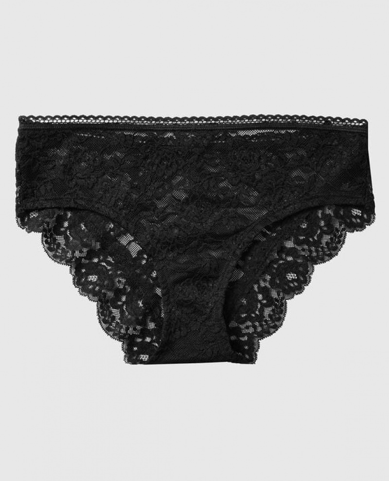 La Senza Hipster Panty Women Underwear Black | QHH81LYk