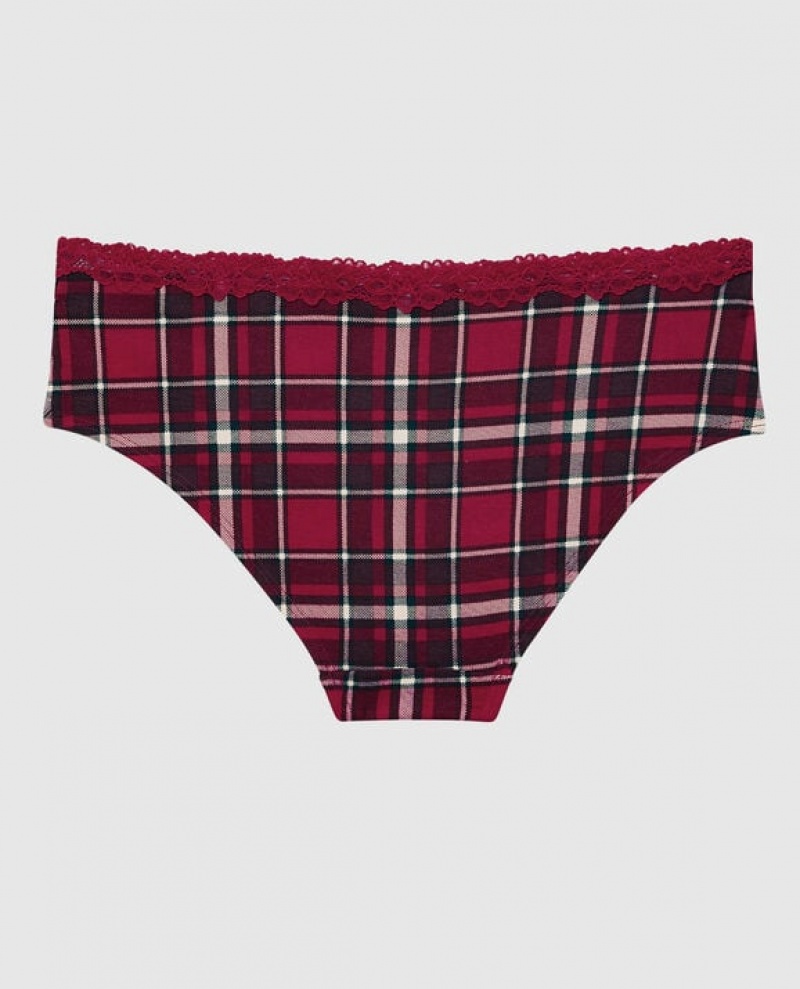 La Senza Hipster Panty Women Underwear Party Plaid | oOLbROPv