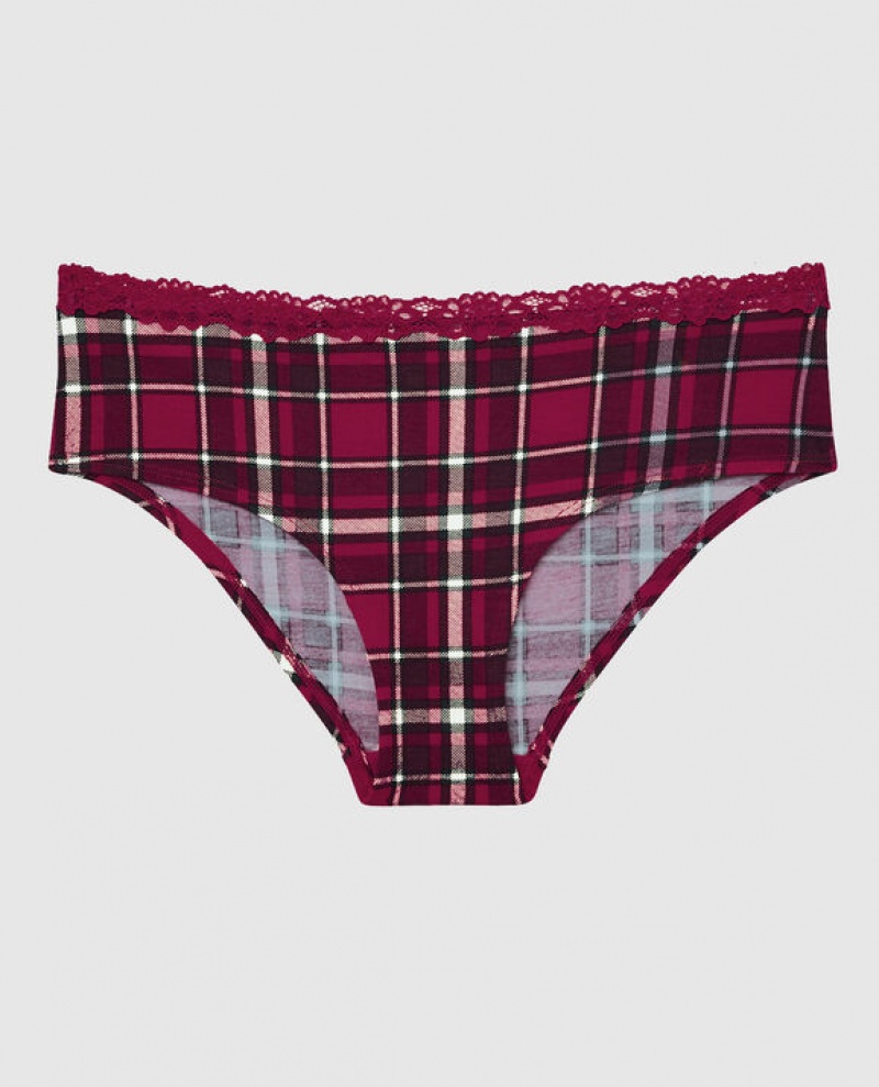 La Senza Hipster Panty Women Underwear Party Plaid | oOLbROPv