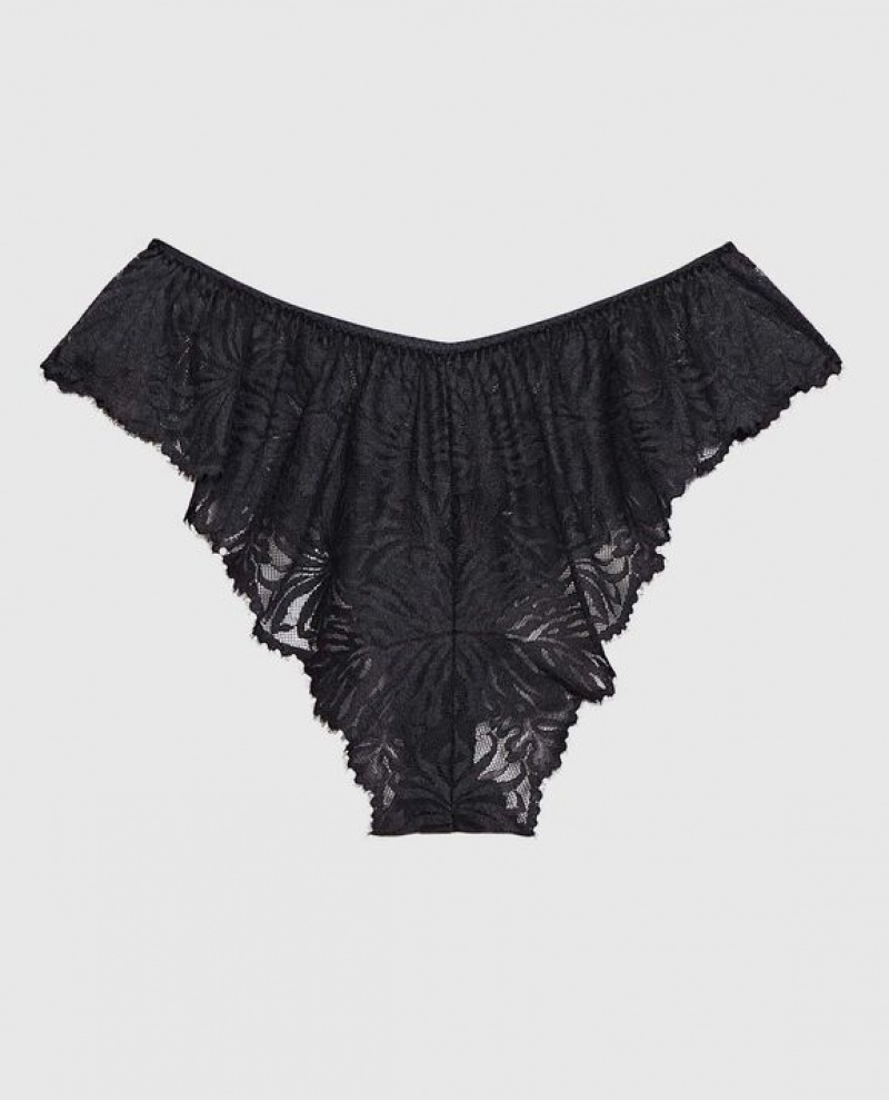 La Senza Lace Cheeky Panty Women Lingerie Black | XpRgfif5