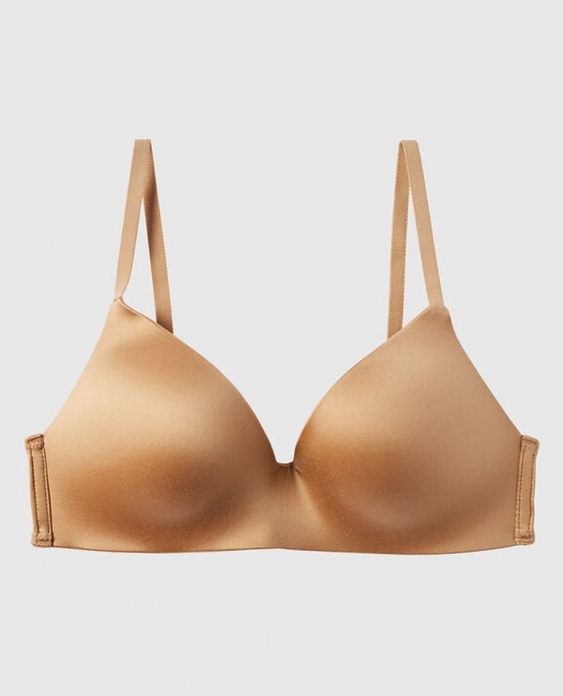 La Senza Light Push Up Wireless Women Bras Pecan | EaEnviq9