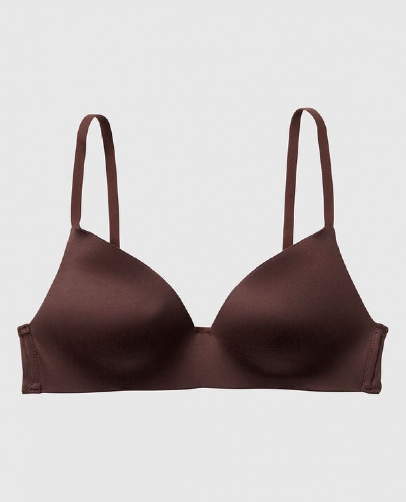 La Senza Light Push Up Wireless Women Bras Beige | KwP5eOcv