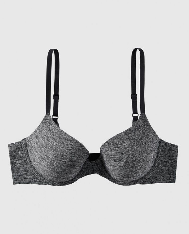 La Senza Lightly Lined Demi Women Bras Black | x11WK1Bn