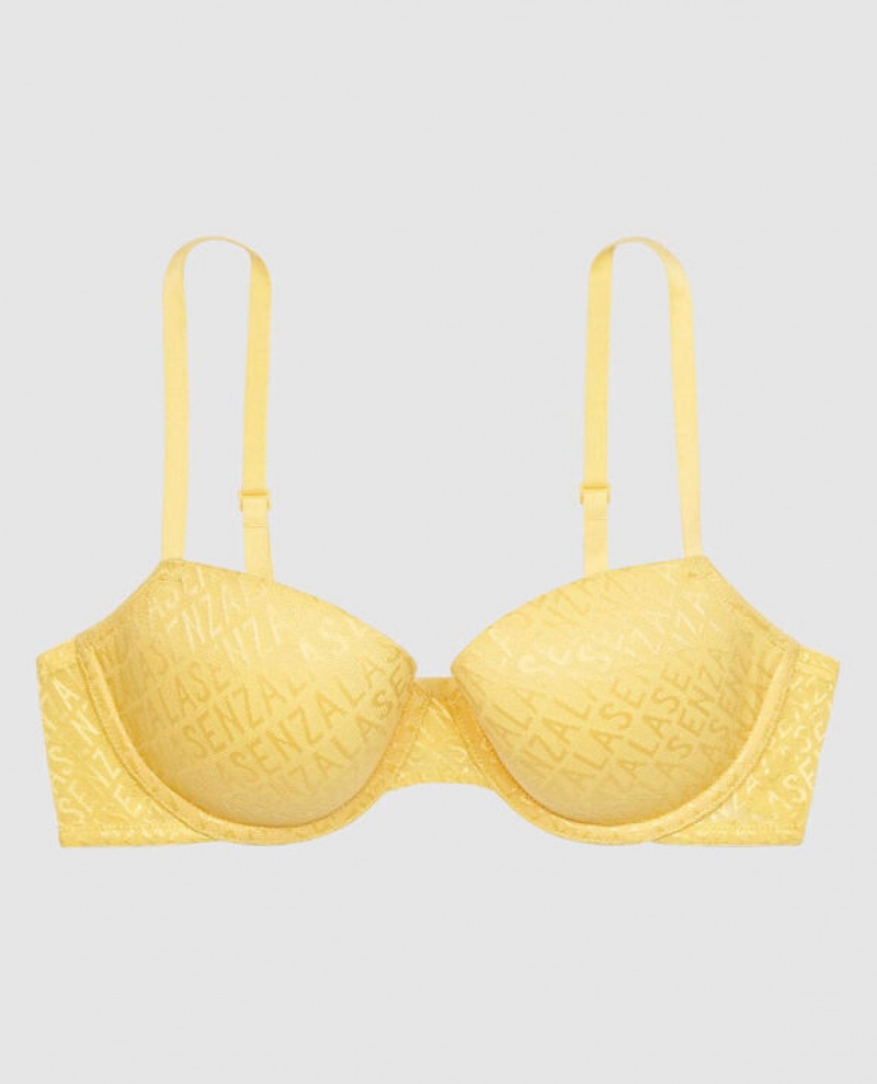 La Senza Lightly Lined Demi Women Bras Cream | HmjgoAmu