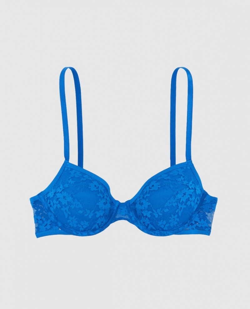 La Senza Lightly Lined Demi Women Bras Deep Blue | jp302Jnt