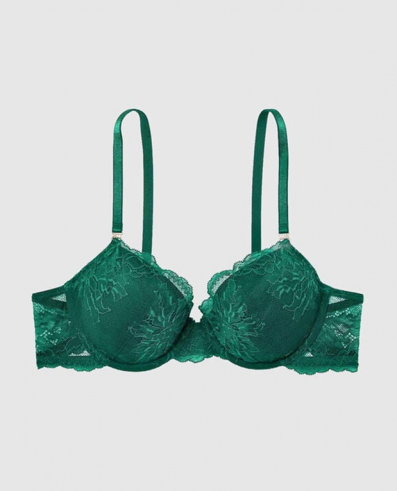 La Senza Lightly Lined Demi Women Bras Green | WqUQdvt7