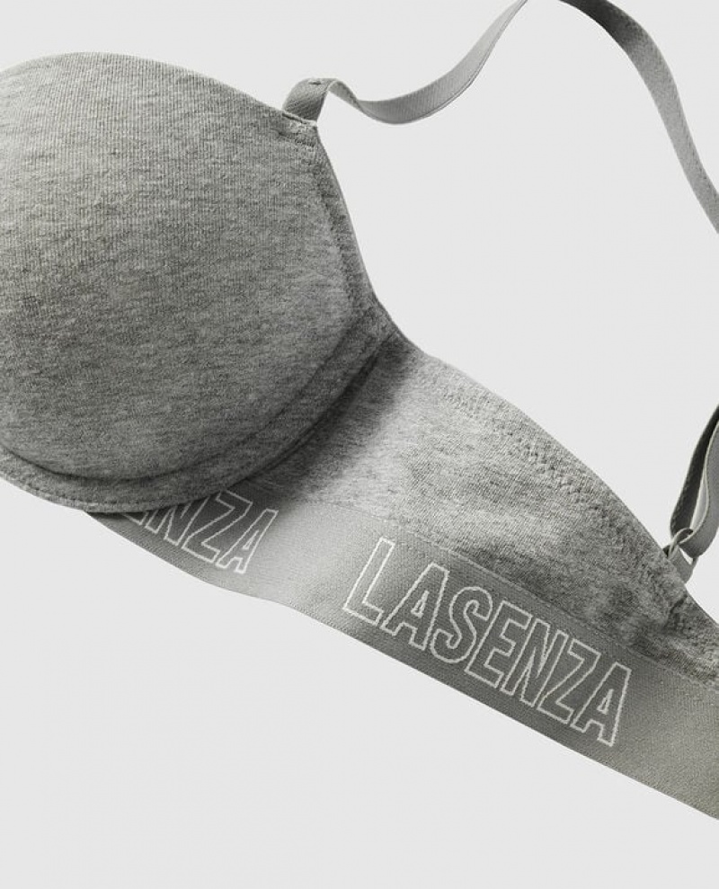 La Senza Lightly Lined Demi Women Bras Grey | I0fl8Qu5