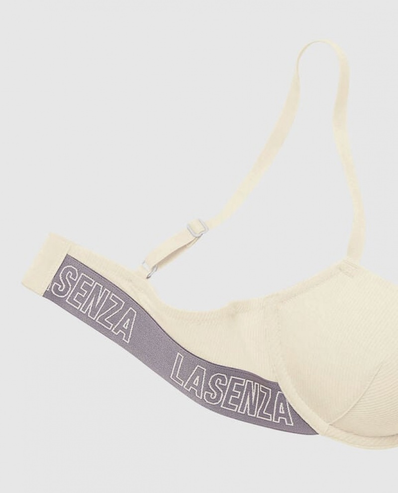 La Senza Lightly Lined Demi Women Bras Pearl | 24VZ6lf1