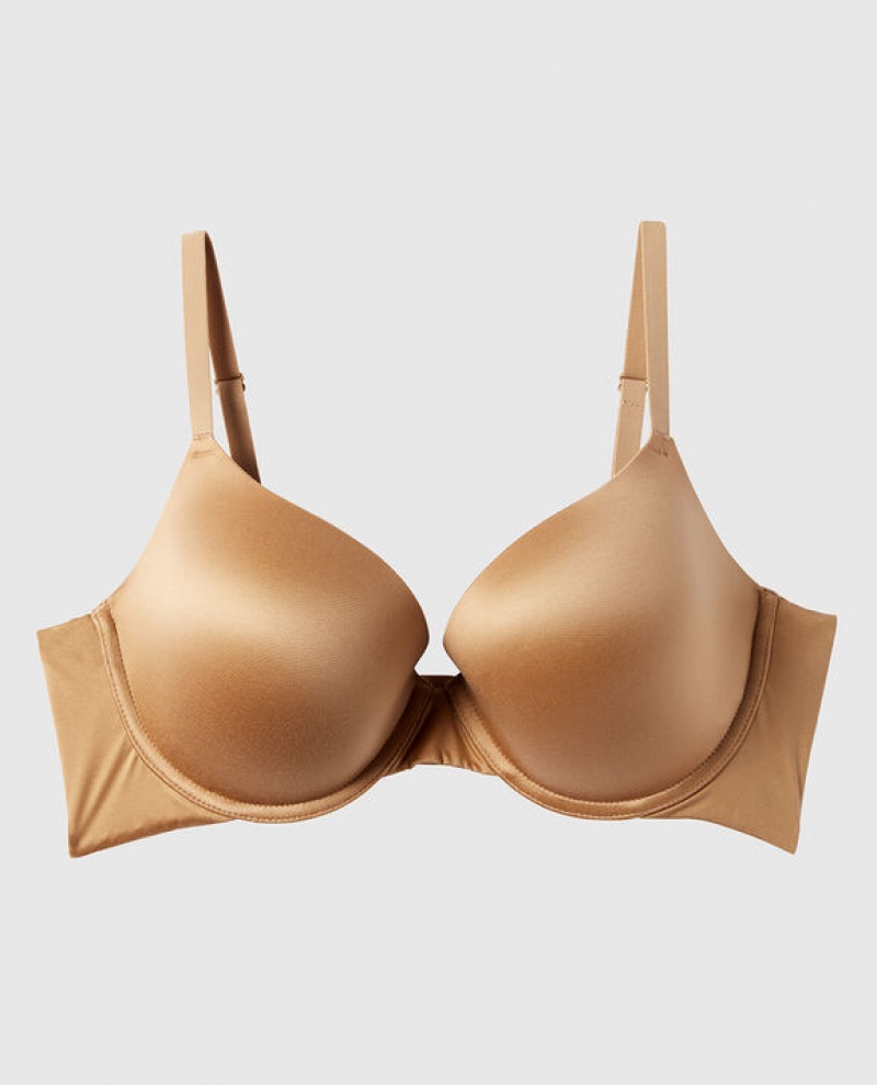 La Senza Lightly Lined Demi Women Bras Pecan | zOXBvCFg