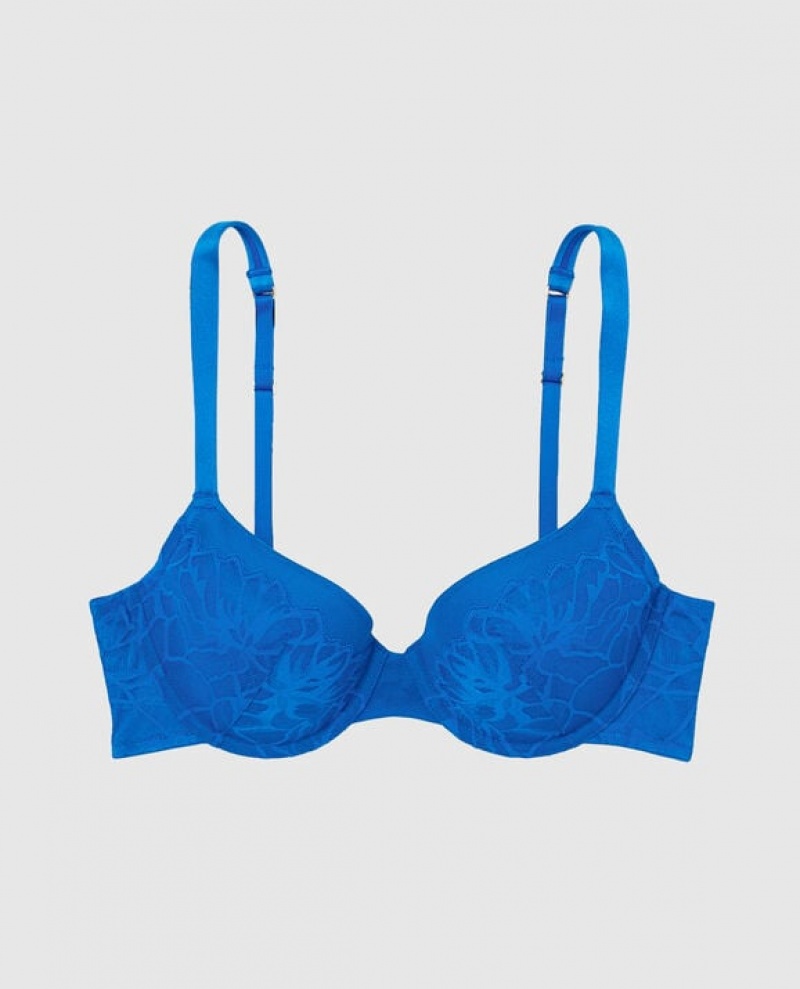 La Senza Lightly Lined Full Coverage Women Bras Deep Blue | 465QtCCo