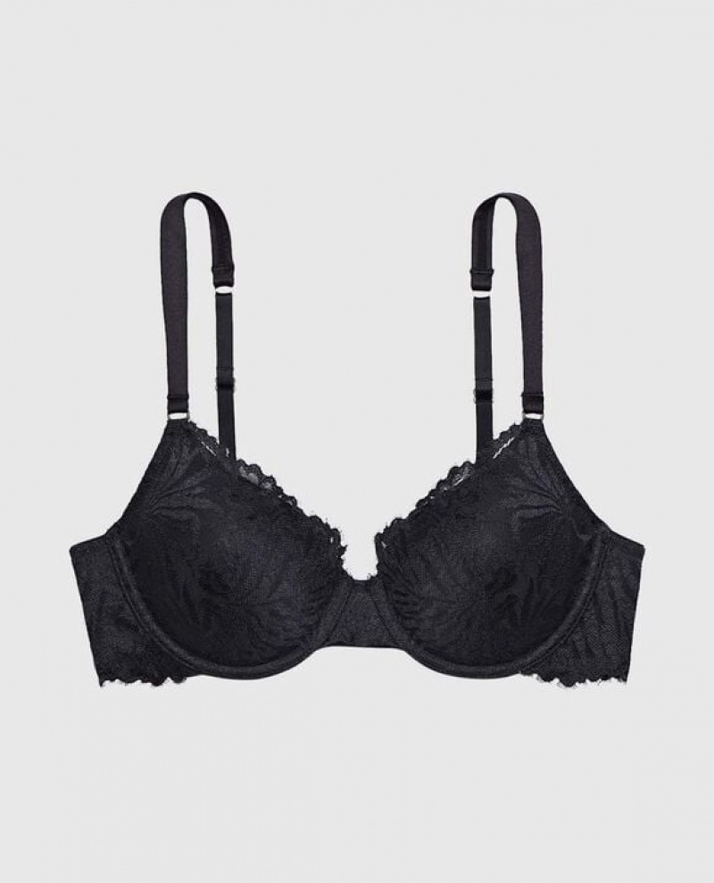 La Senza Lightly Lined Full Coverage Women Bras Black | kYL6rFxj