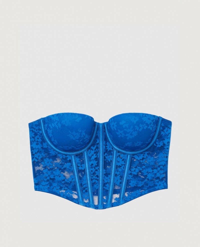 La Senza Lightly Lined Strapless Bra Top Women Lingerie Deep Blue | uasvkzg9