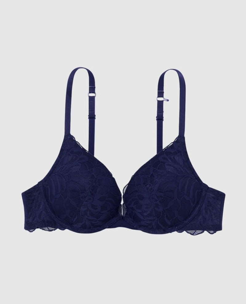 La Senza Push Up Plunge Women Bras Ocean Cavern | fmsC9N2B