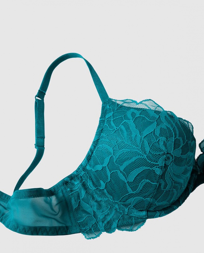 La Senza Push Up Plunge Women Bras Tahitian Tide | ARPzeTgX