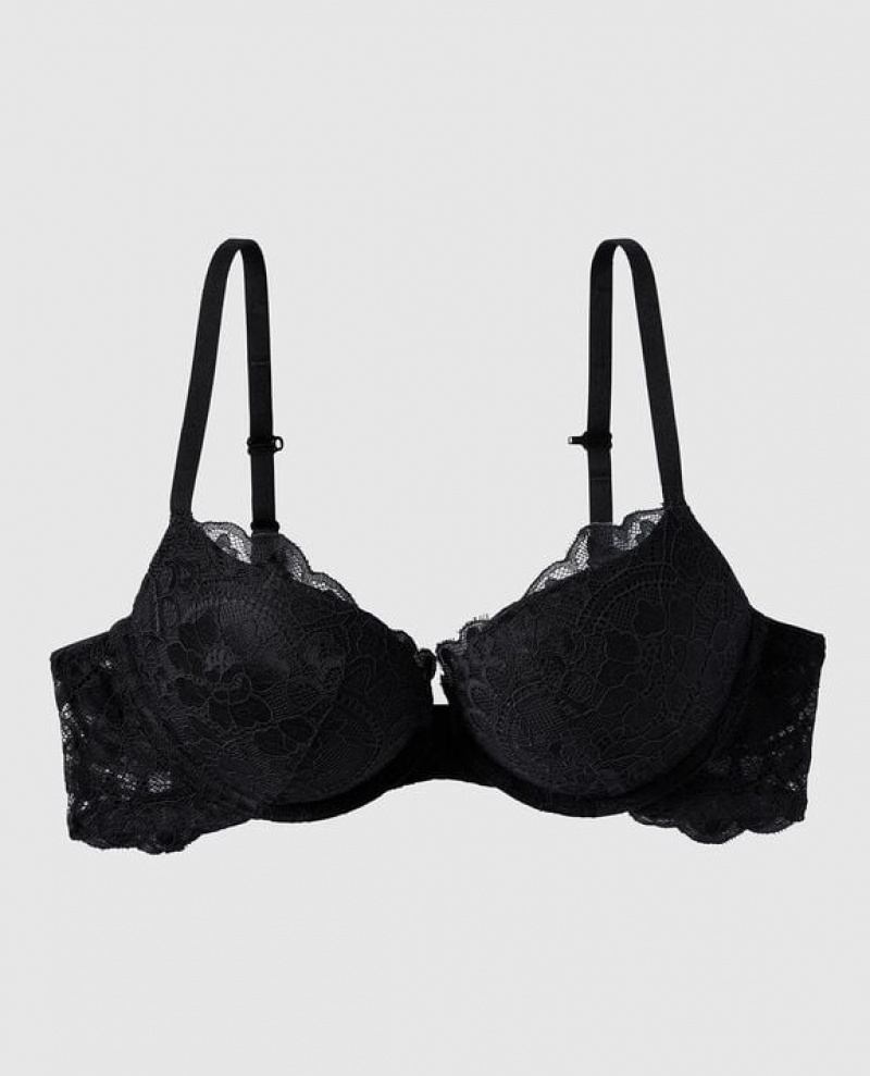 La Senza Push Up Women Bras Black | 9Tr0gUM8