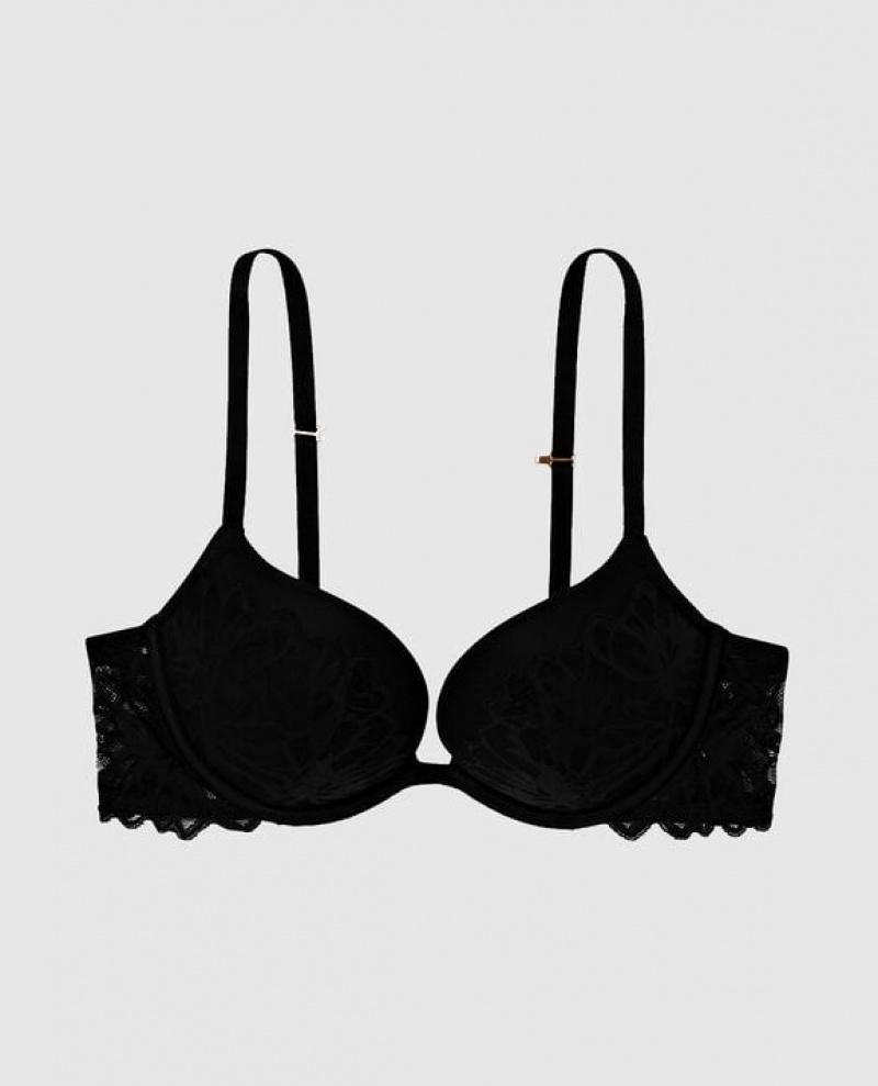 La Senza Push Up Women Bras Black | DPpNo8t3