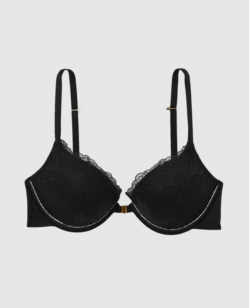 La Senza Push Up Women Bras Black | QfpHi6DK