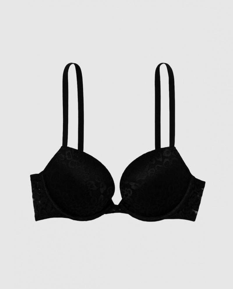 La Senza Push Up Women Bras Black | TLUOPW3a