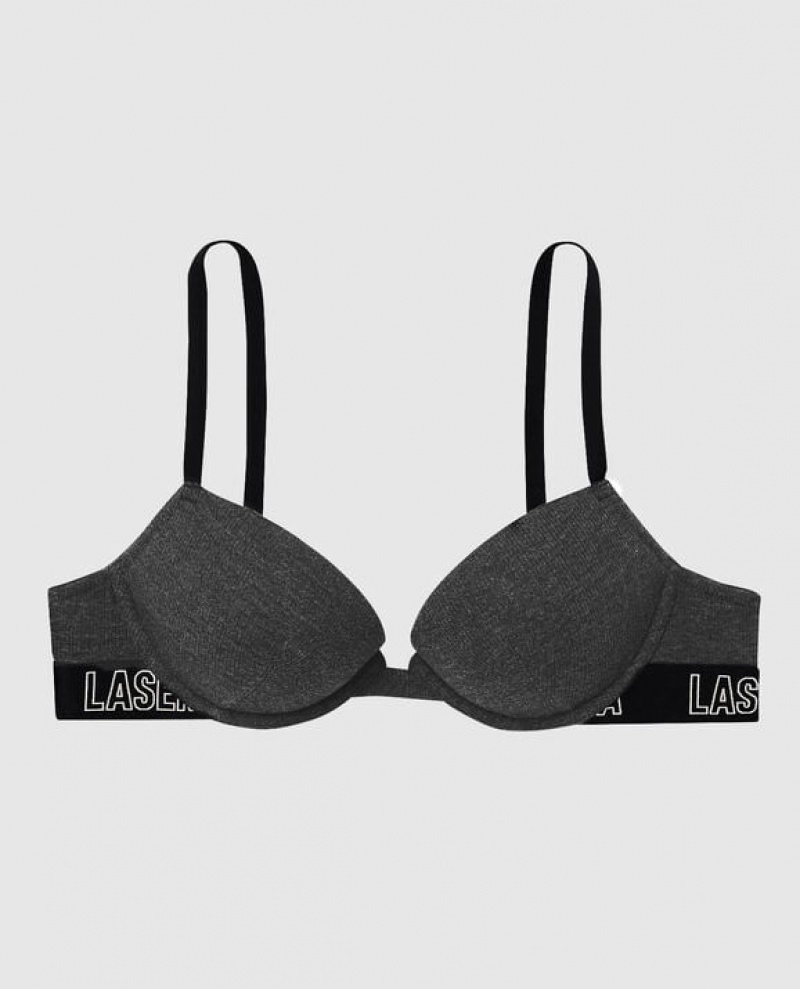 La Senza Push Up Women Bras Black | dbjfjNHS