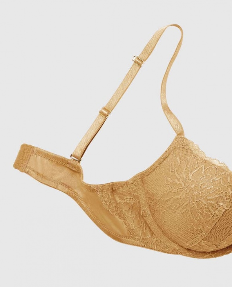 La Senza Push Up Women Bras Gold | pQa65qae